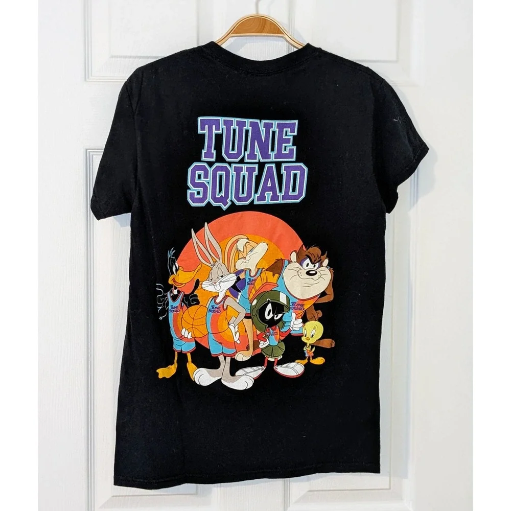 Space Jam A New Legacy Tune Squad Graphic Print T-Shirt Black Size Small‎